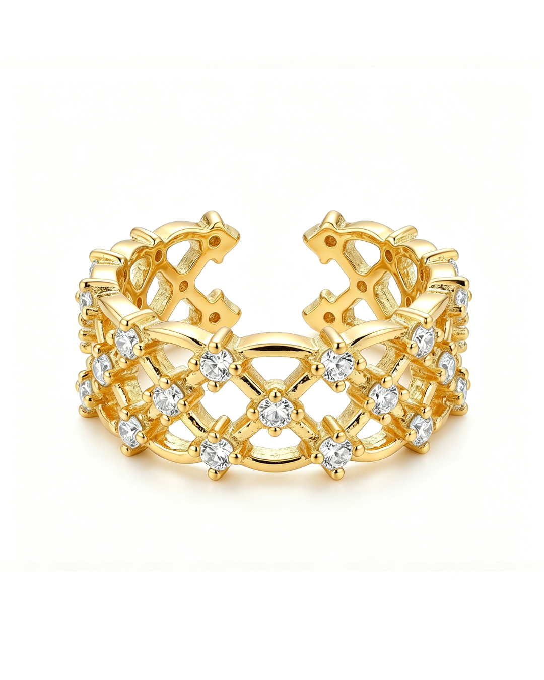 Crown & Lace Stacking Ring