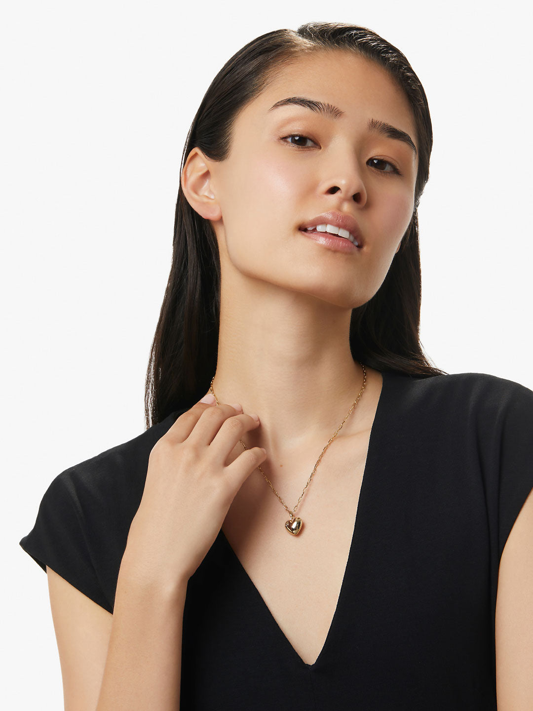 Heart Gold Pendant Necklace