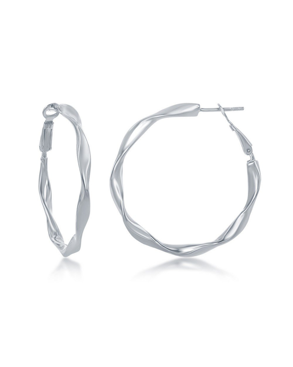 Twisted Hoop Earrings