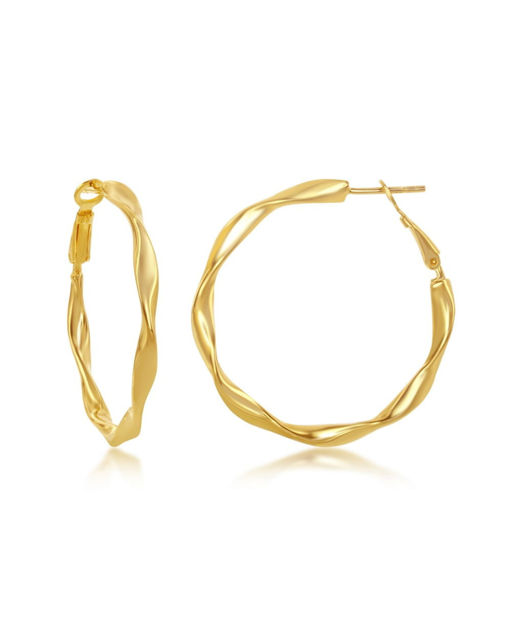 Twisted Hoop Earrings