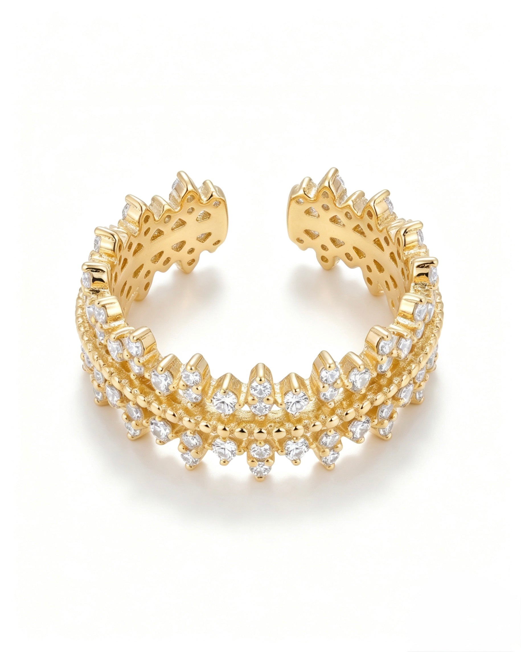 Crown & Lace Stacking Ring