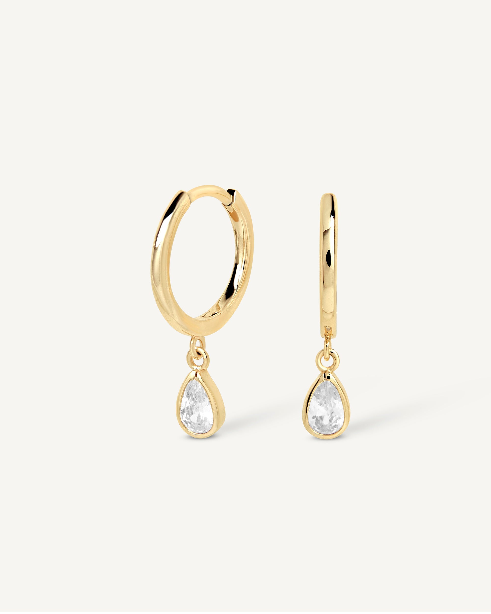 Teardrop Hoop Earrings