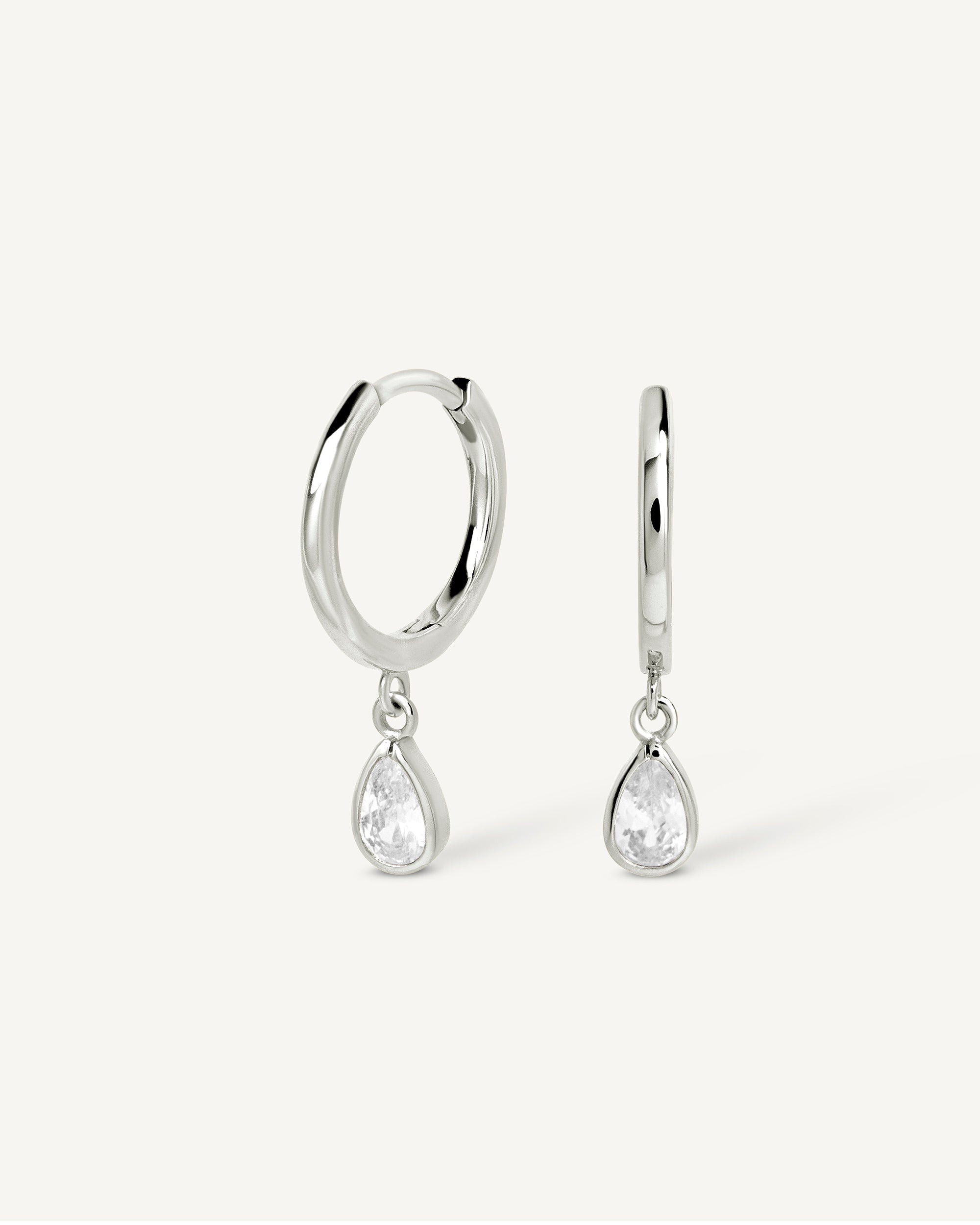 Teardrop Hoop Earrings