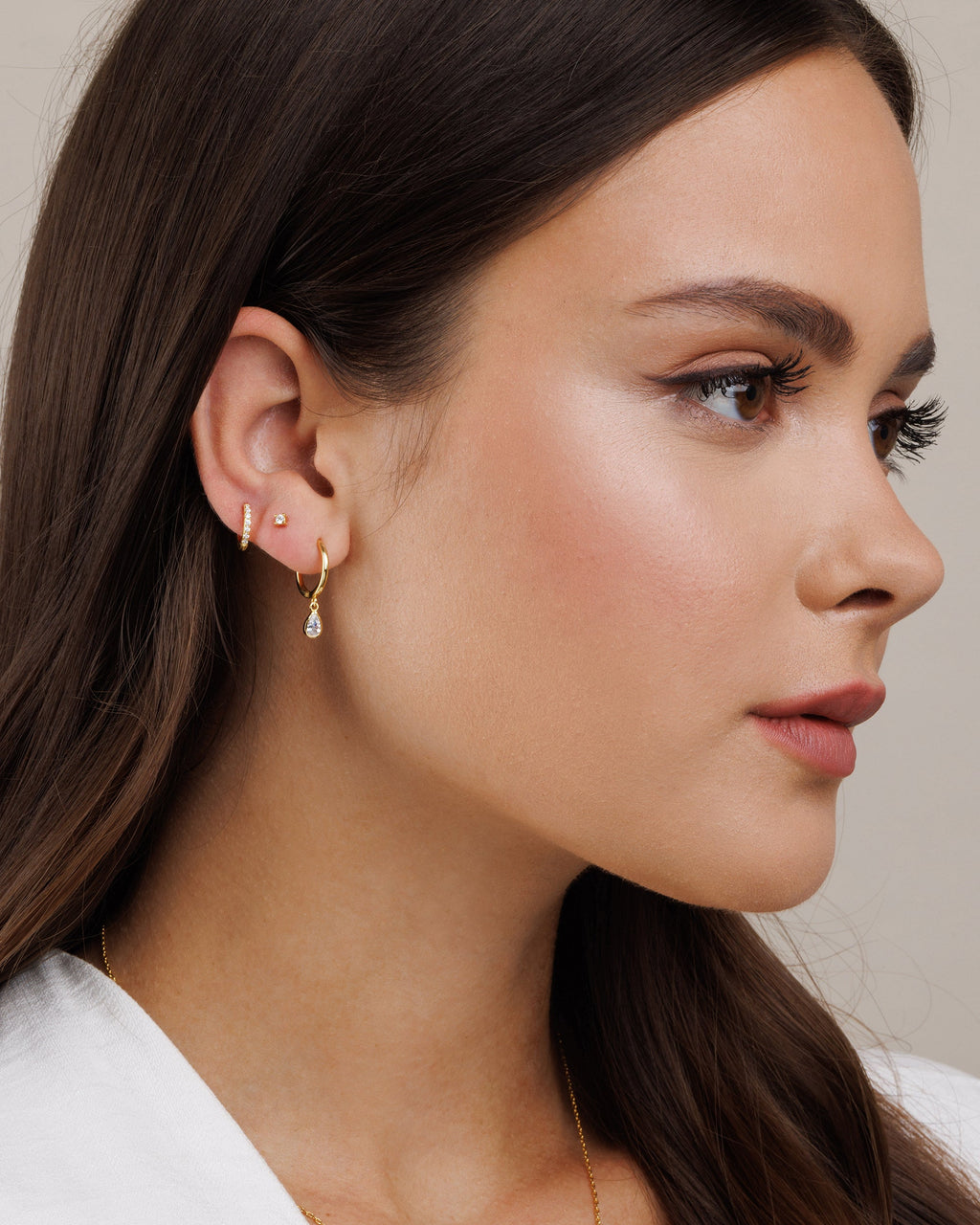 Teardrop Hoop Earrings