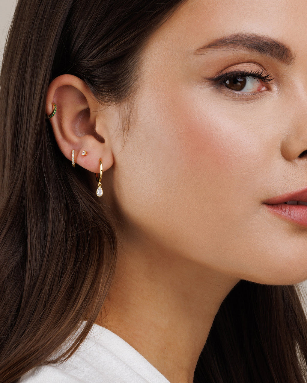 Teardrop Hoop Earrings