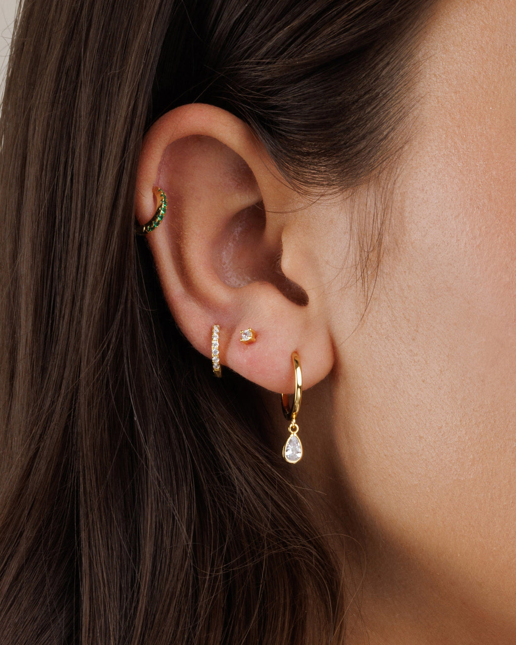 Teardrop Hoop Earrings