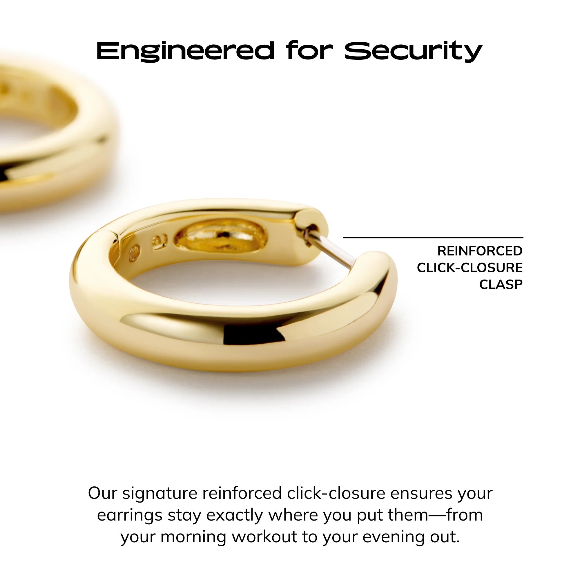 Chunky Medium Hoop Earrings