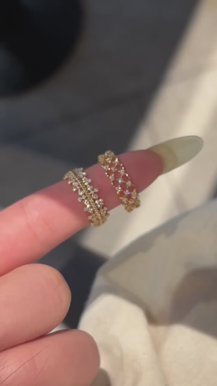 Crown & Lace Stacking Ring