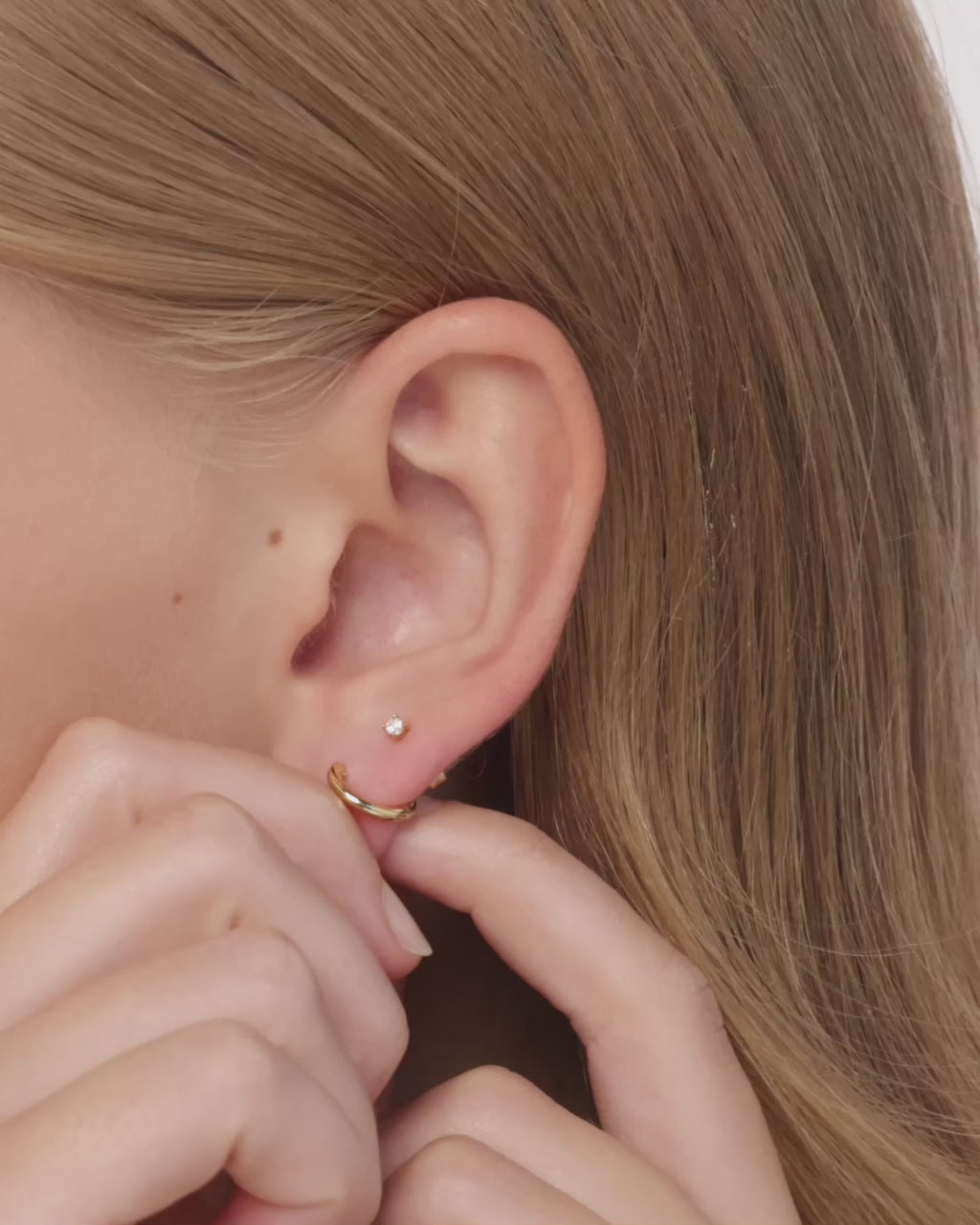 Chunky Medium Hoop Earrings